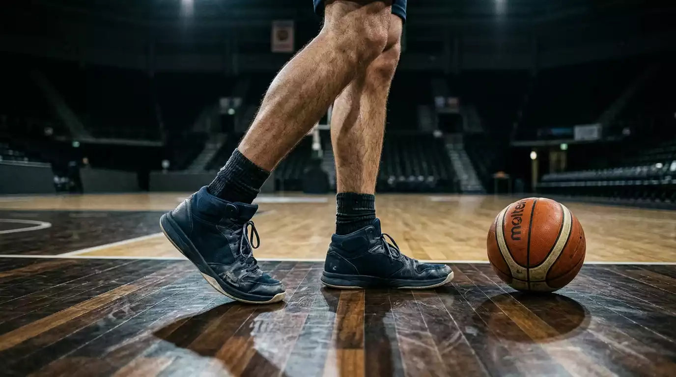 NBA basketball player showing fatigue on court representing back-to-back game betting strategy