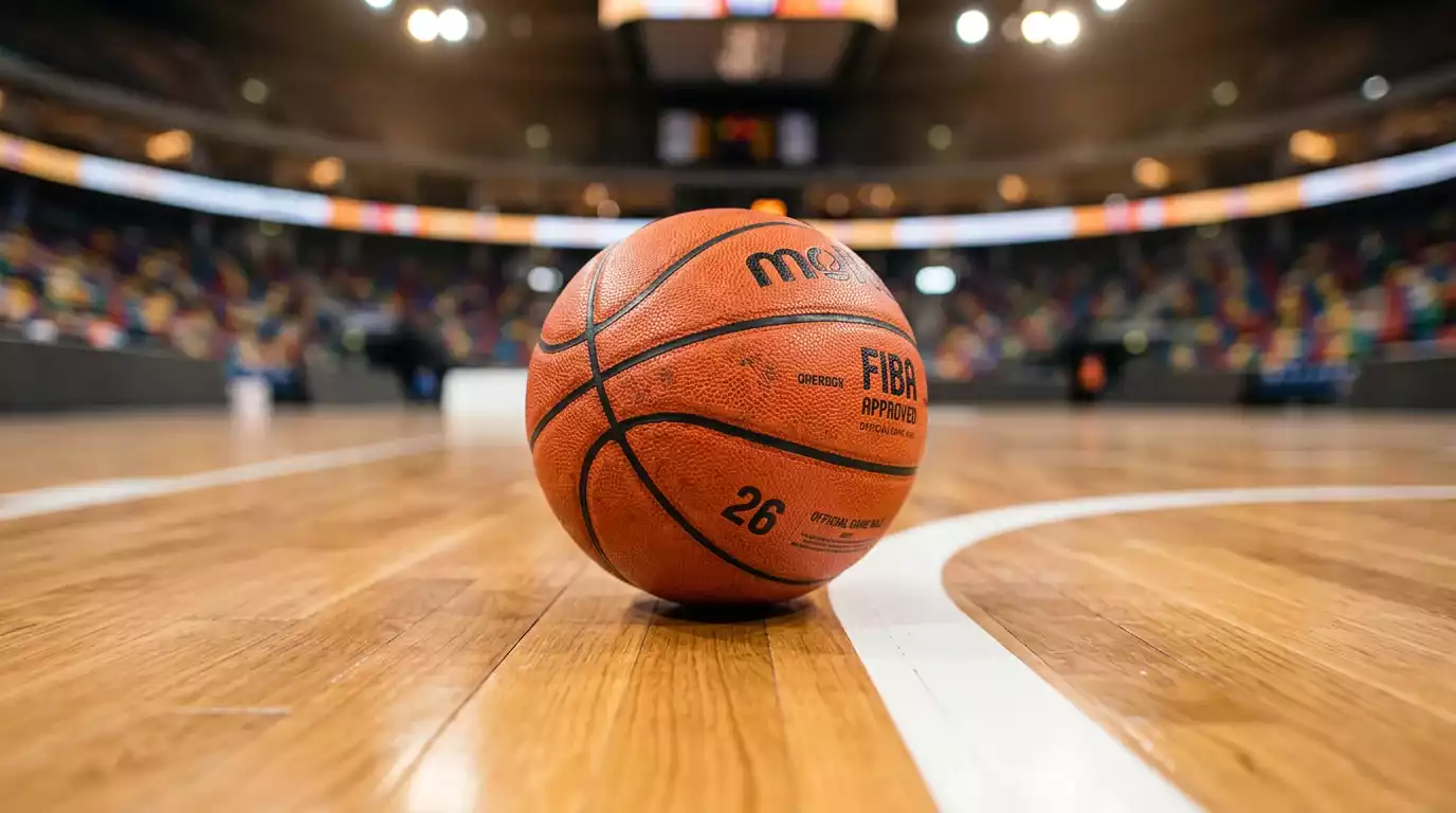 Basketball on hardwood court representing NBA betting introduction for beginners