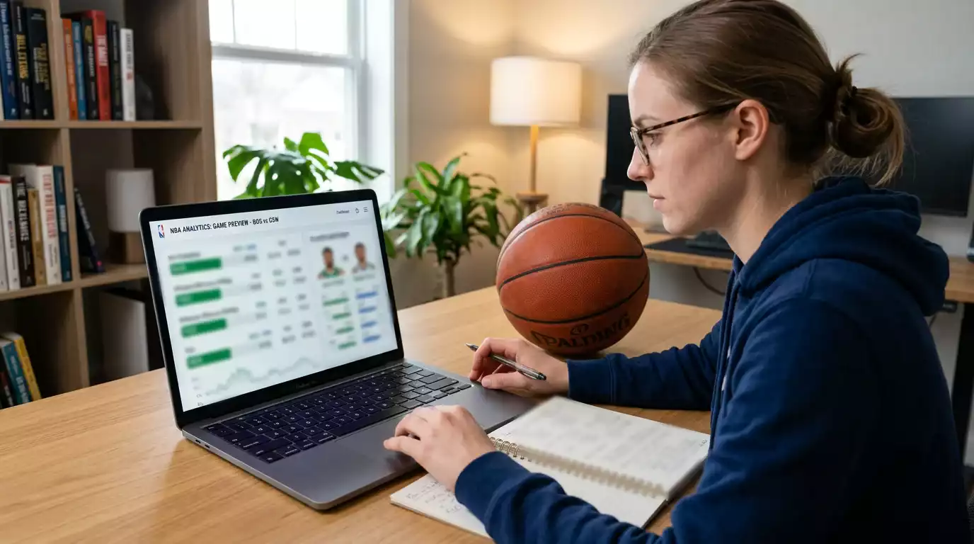 Basketball analyst comparing odds and probabilities for value betting